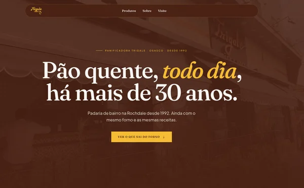 Preview do site Trigale